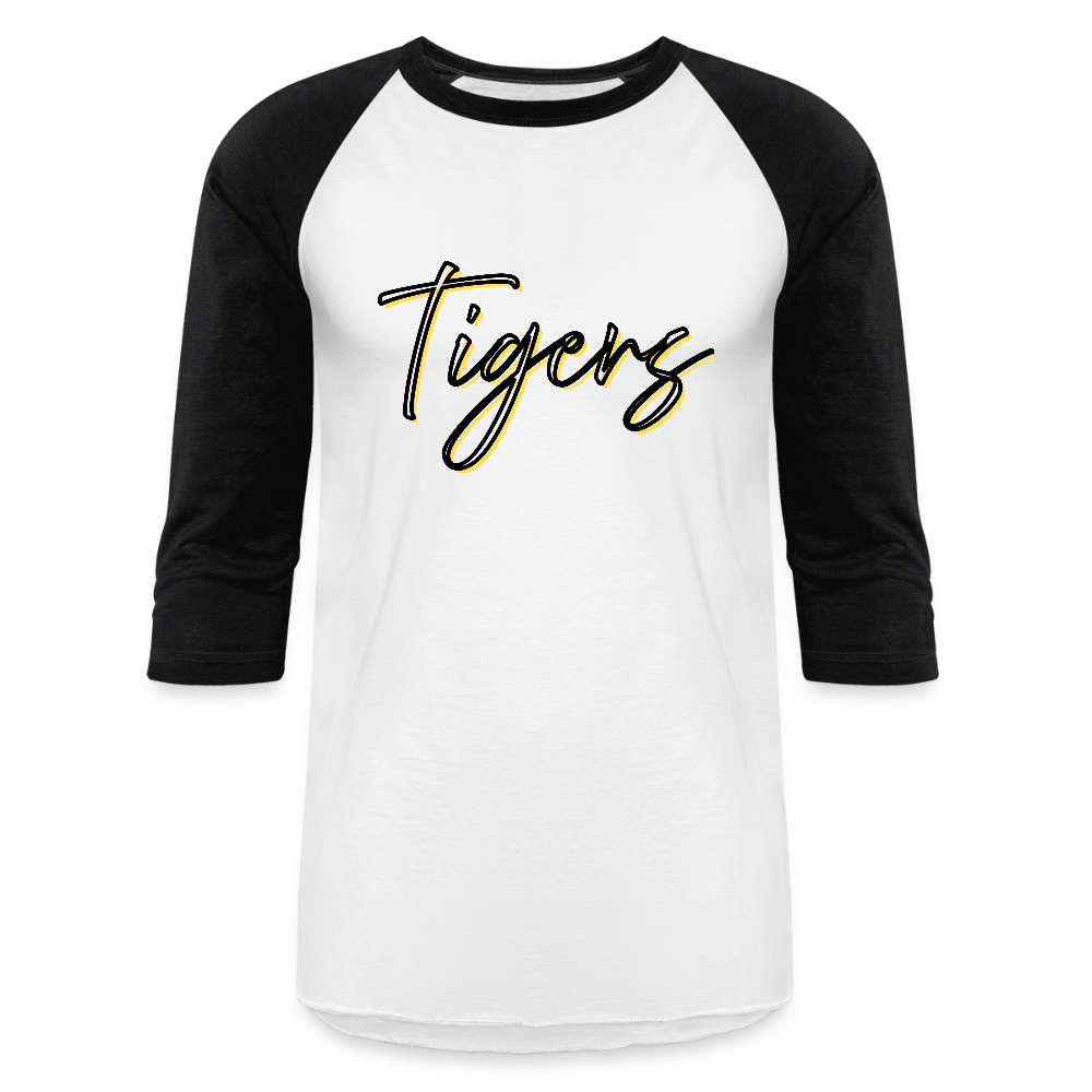 Tigers Black and Gold Baseball T-Shirt - white/black