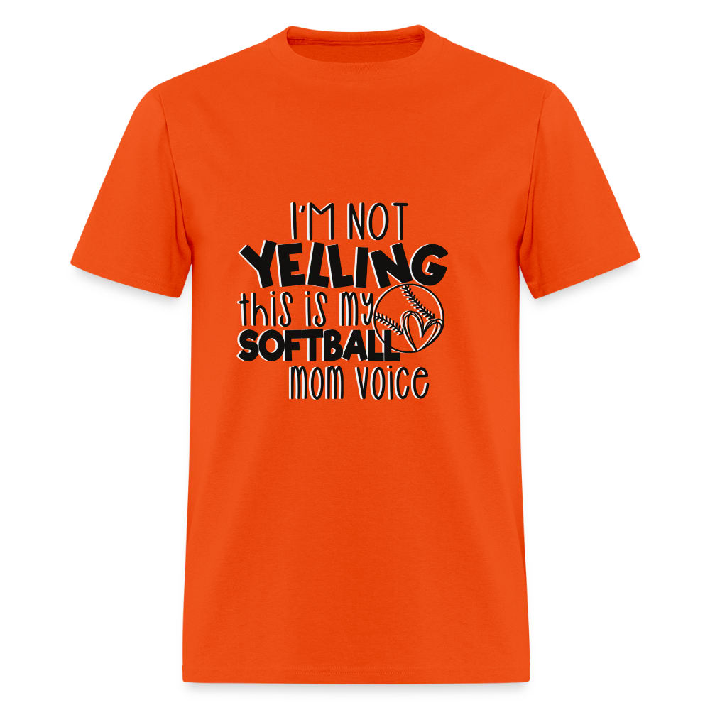 Softball Mom Voice Classic T-Shirt - orange