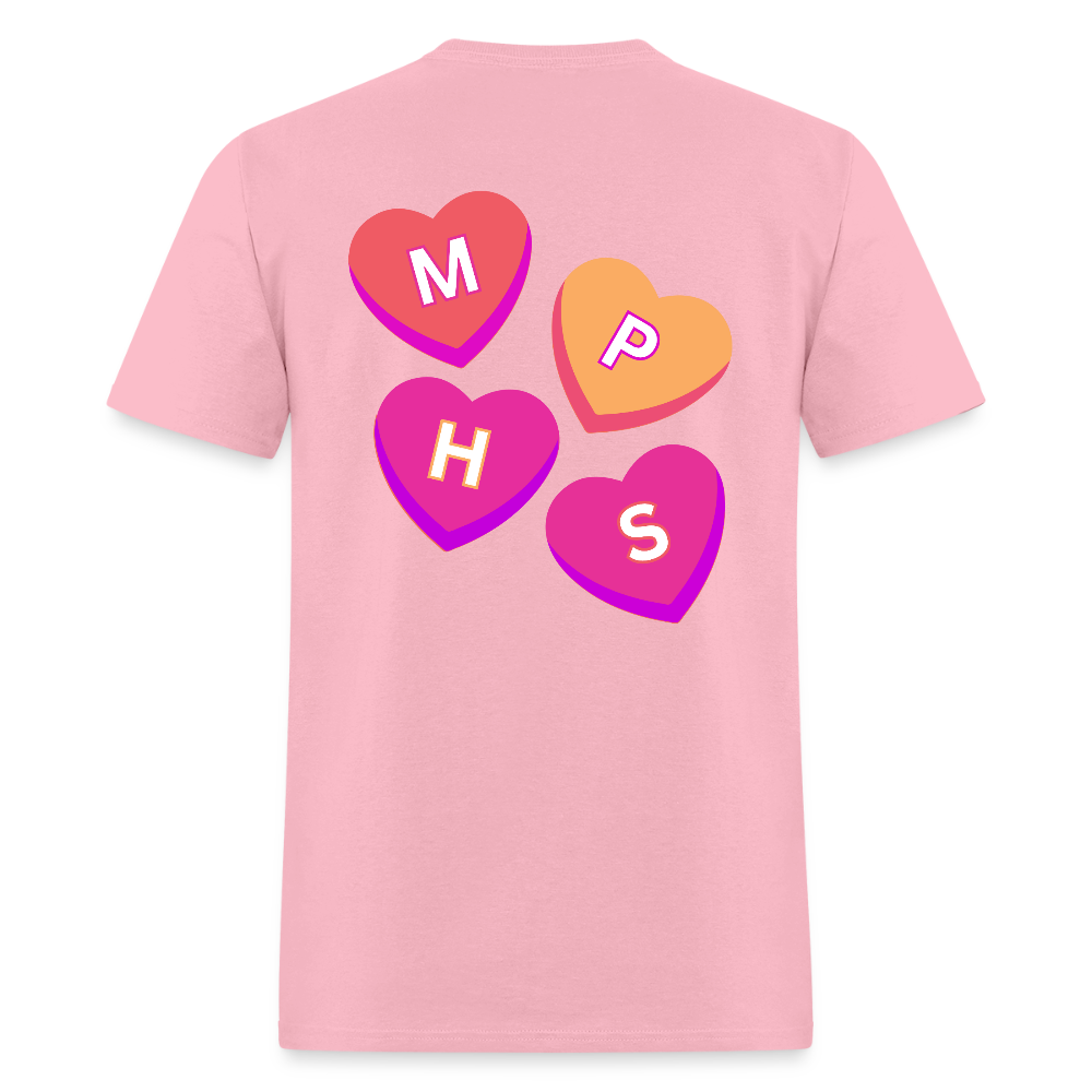 MPHS Nutrition Convo Hearts Classic T-Shirt - pink