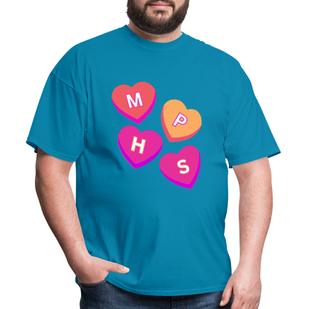 MPHS Convo Hearts Classic T-Shirt - turquoise