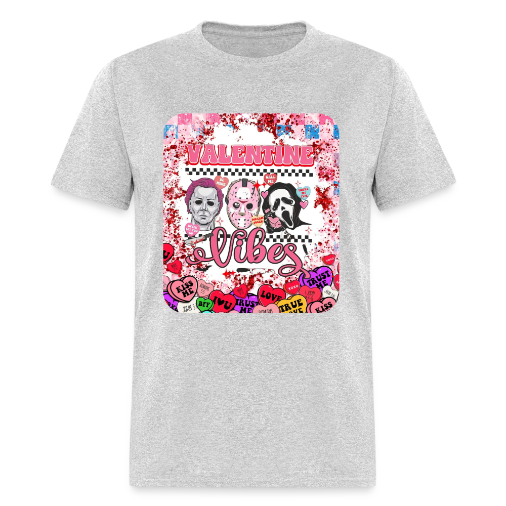 Valentine Vibes Unisex Classic T-Shirt - heather gray