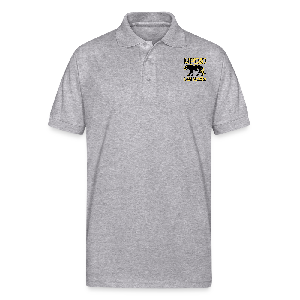 MPISD Child Nutrition Gildan Unisex 50/50 Jersey Polo - heather gray