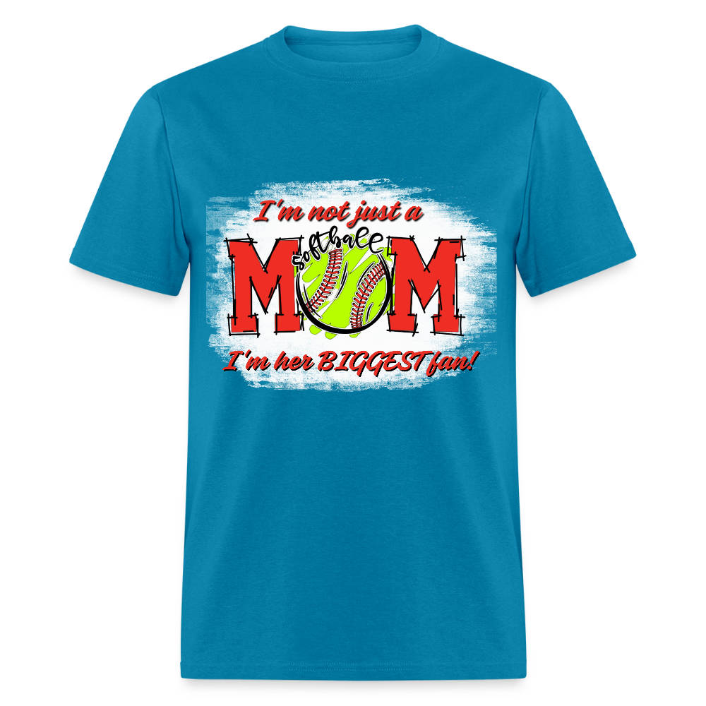 Mom Biggest Fan Classic T-Shirt - turquoise