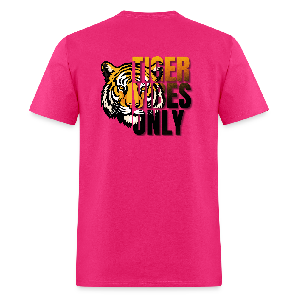 Tiger Vibes Only Black & Gold MPISD Child Nutrition T-Shirt - fuchsia