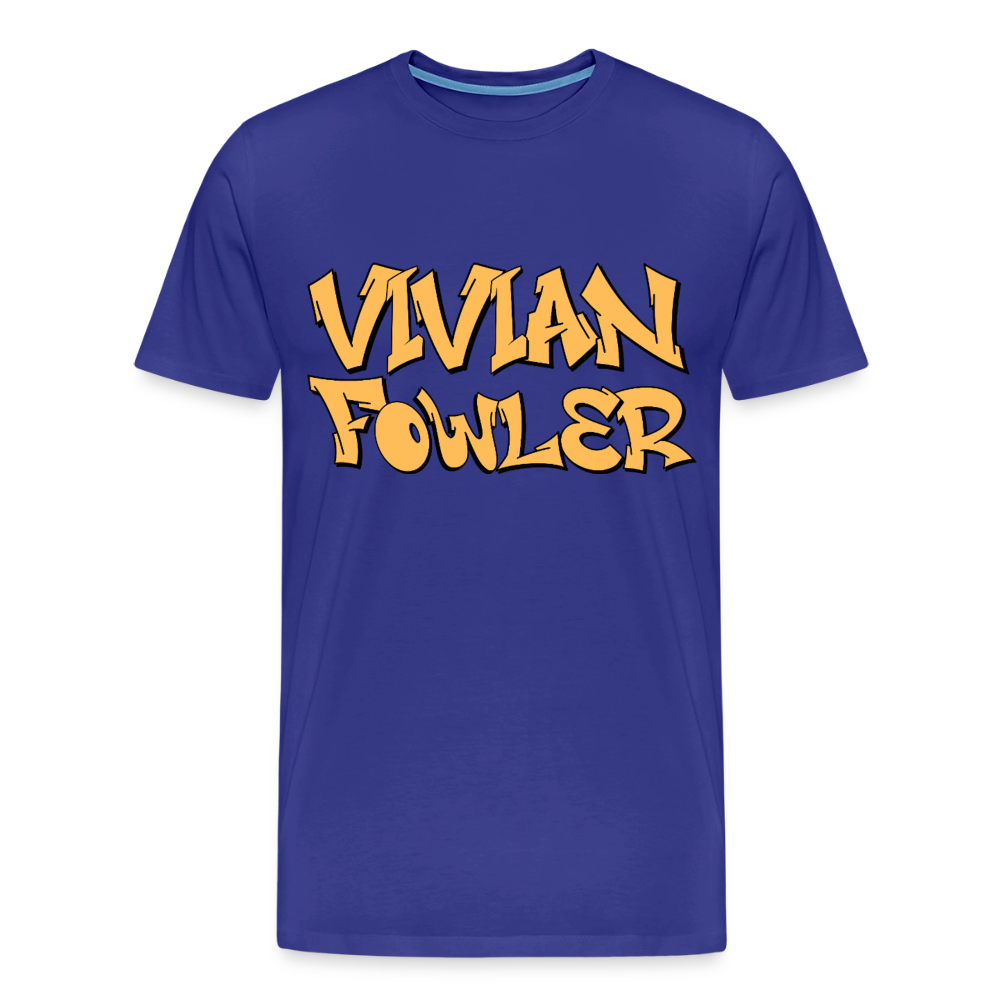 Vivian Fowler Graffiti Premium Adult T-Shirt - royal blue