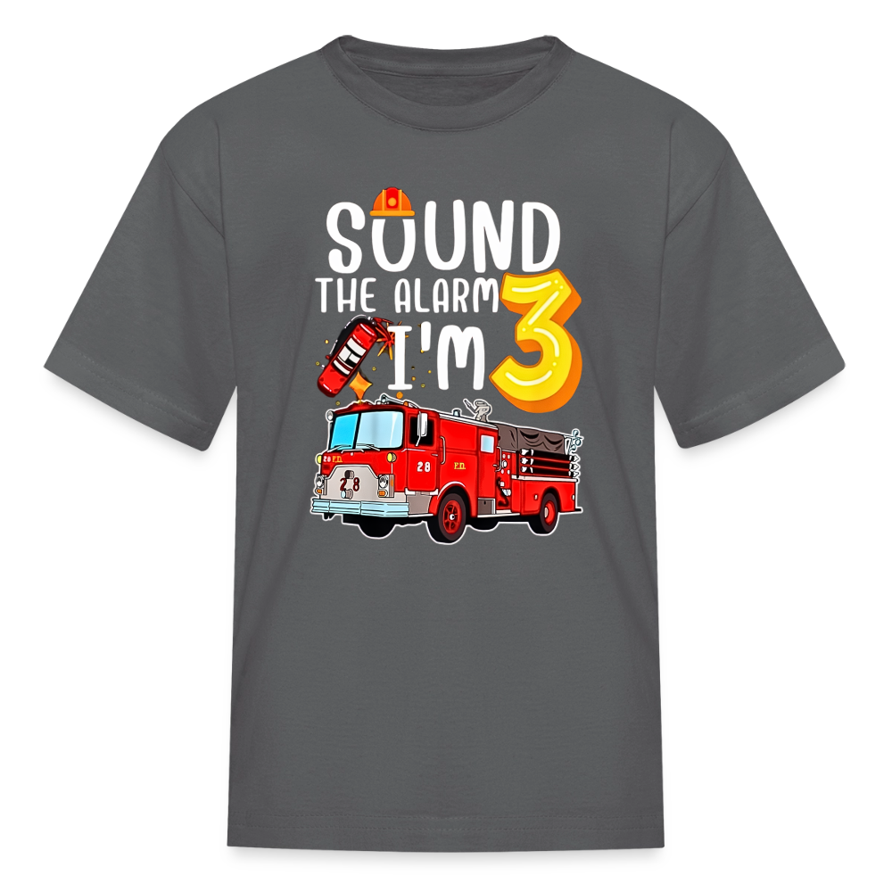 Sound the Alarm Kids' T-Shirt - charcoal