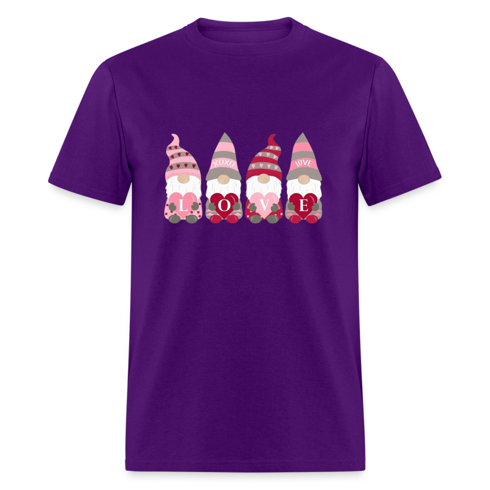 Love Gnomes Unisex Classic T-Shirt - purple