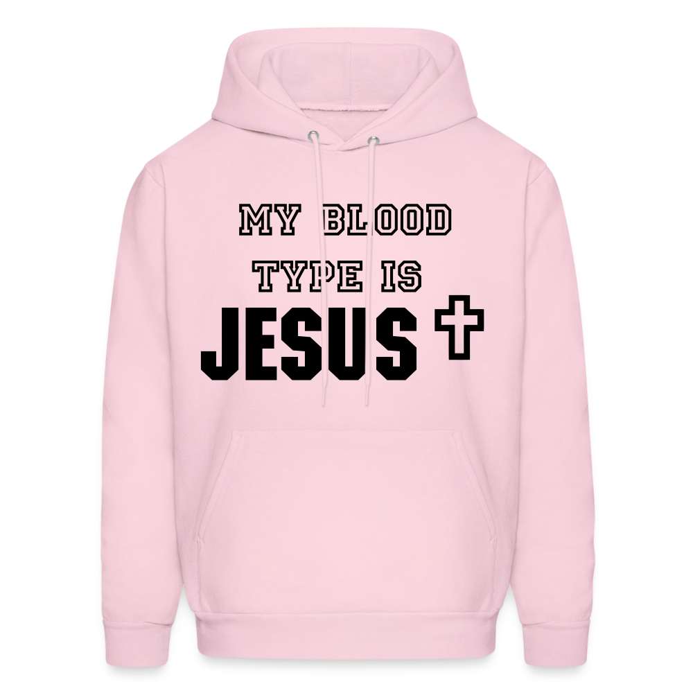 Blood type Hoodie - pale pink