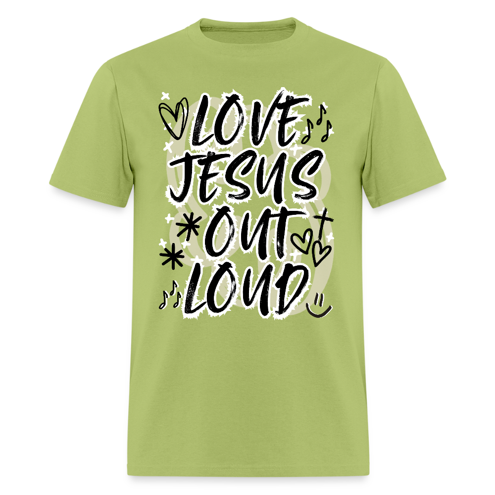 LOVE JESUS OUT LOUD DOODLE Unisex Classic T-Shirt - kiwi