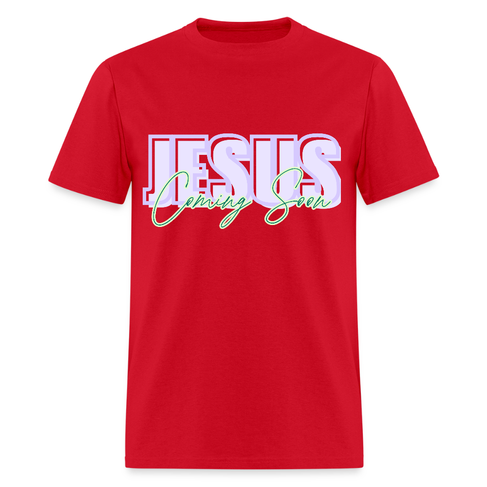 JESUS Coming Soon Unisex Classic T-Shirt - red