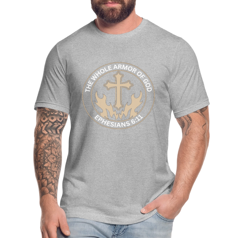 Ephesians 6:11 Unisex Jersey T-Shirt by Bella + Canvas - heather gray
