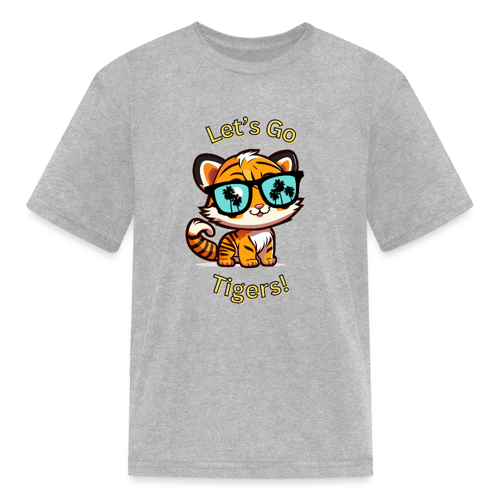 Let's Go Tigers Kids' T-Shirt - heather gray