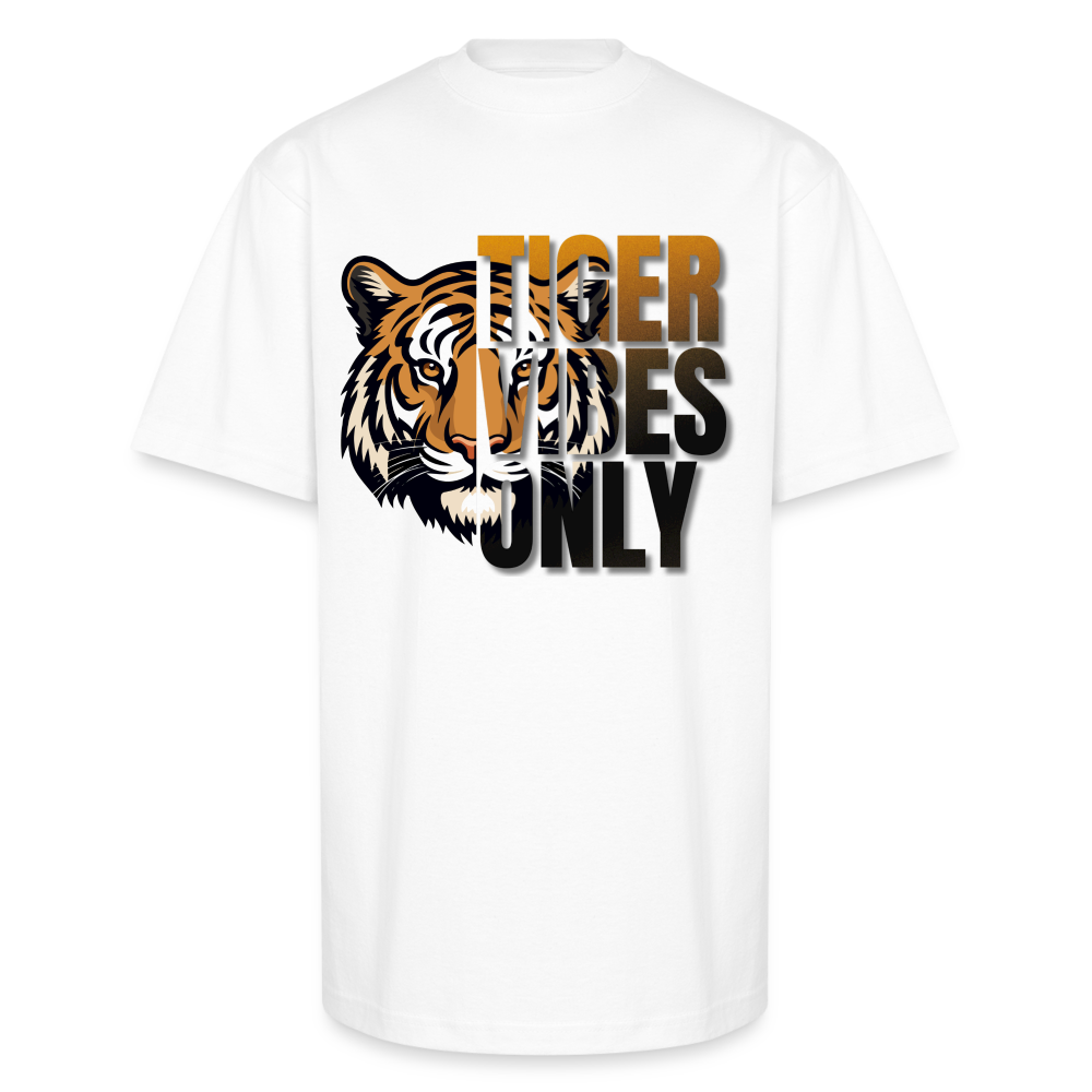 TVO: Tiger Vibes Only Oversized Heavyweight T-Shirt - white
