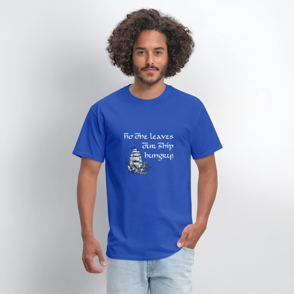 No One Leaves Our Ship Hungry Classic T-Shirt - royal blue