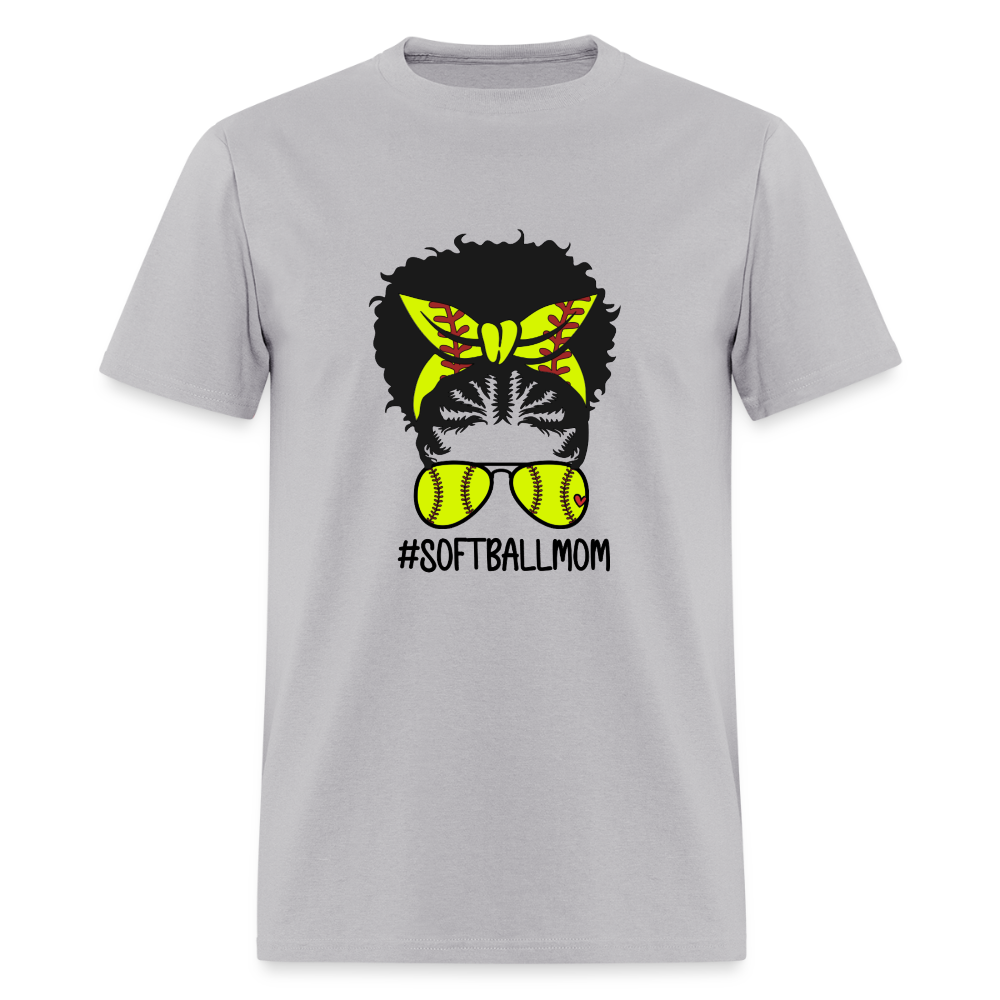 Soft Ball Mom Fro Classic T-Shirt - gravel