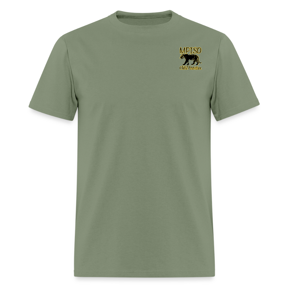 MPISD Child Nutrition LOGO & Motto T-Shirt | GILDAN 5000 - military green
