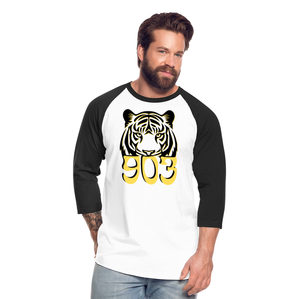 MP TIGERS 903 Baseball T-Shirt - white/black