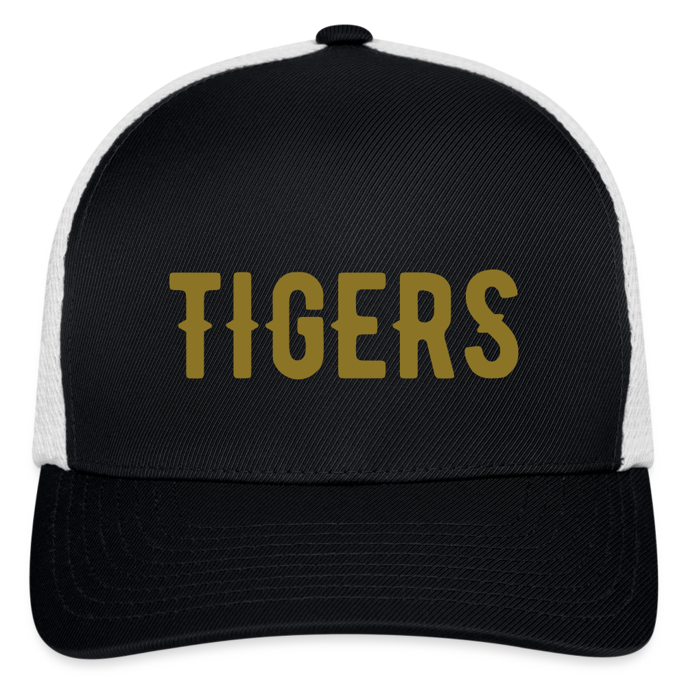 Tigers Flexfit Fitted Baseball Cap - black/white