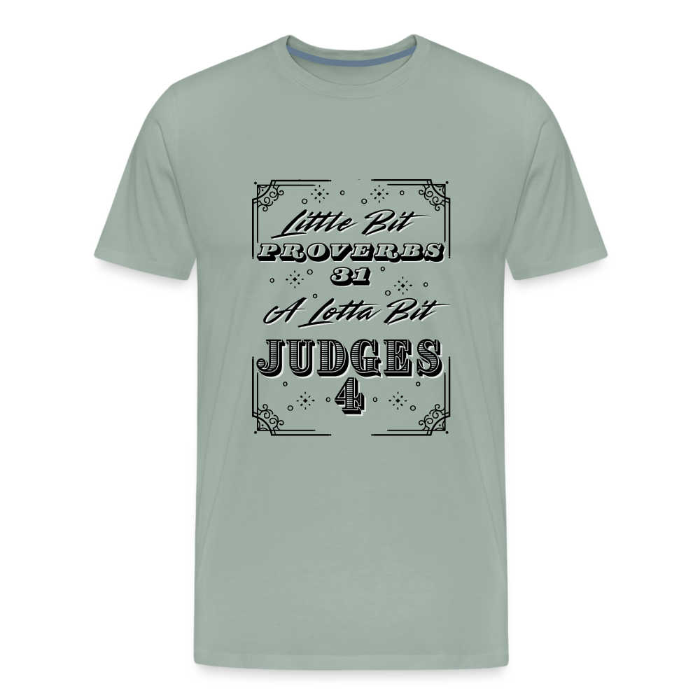 Little Bit Proverbs 31 Premium T-Shirt - steel green