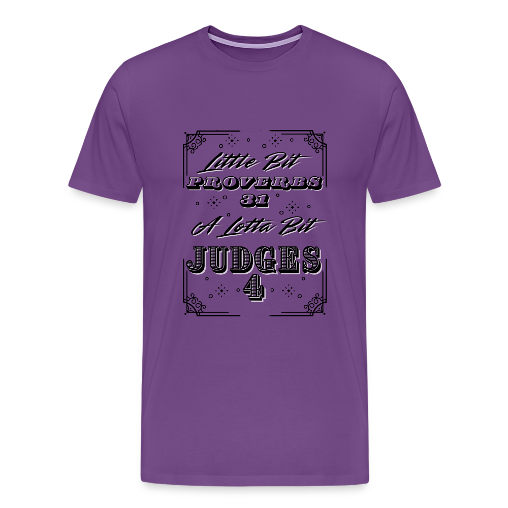 Little Bit Proverbs 31 Premium T-Shirt - purple