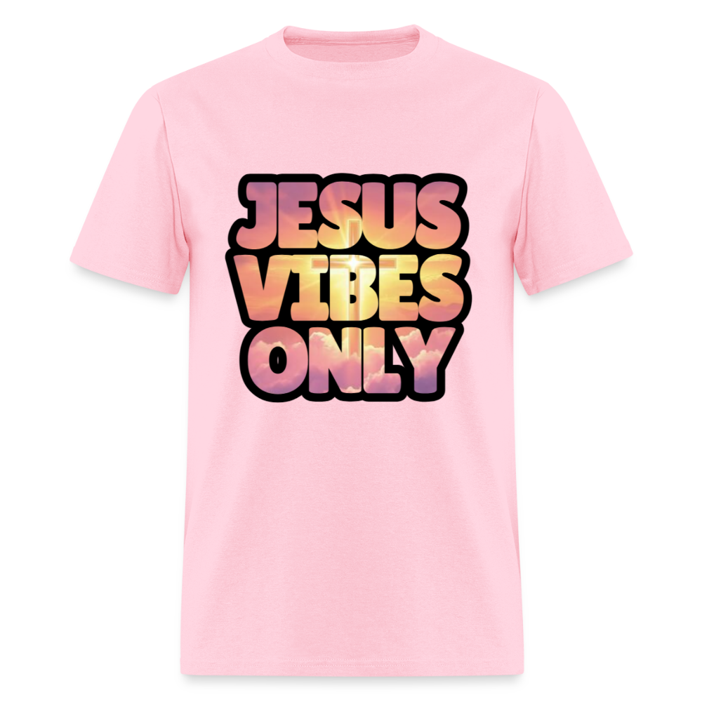 Jesus Vibes Only -Golden Pink Purple Unisex Classic T-Shirt - pink