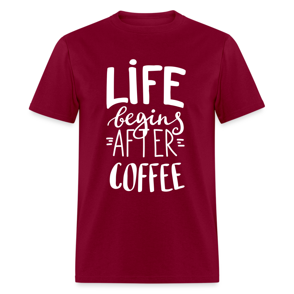Life after Coffee Classic T-Shirt - burgundy