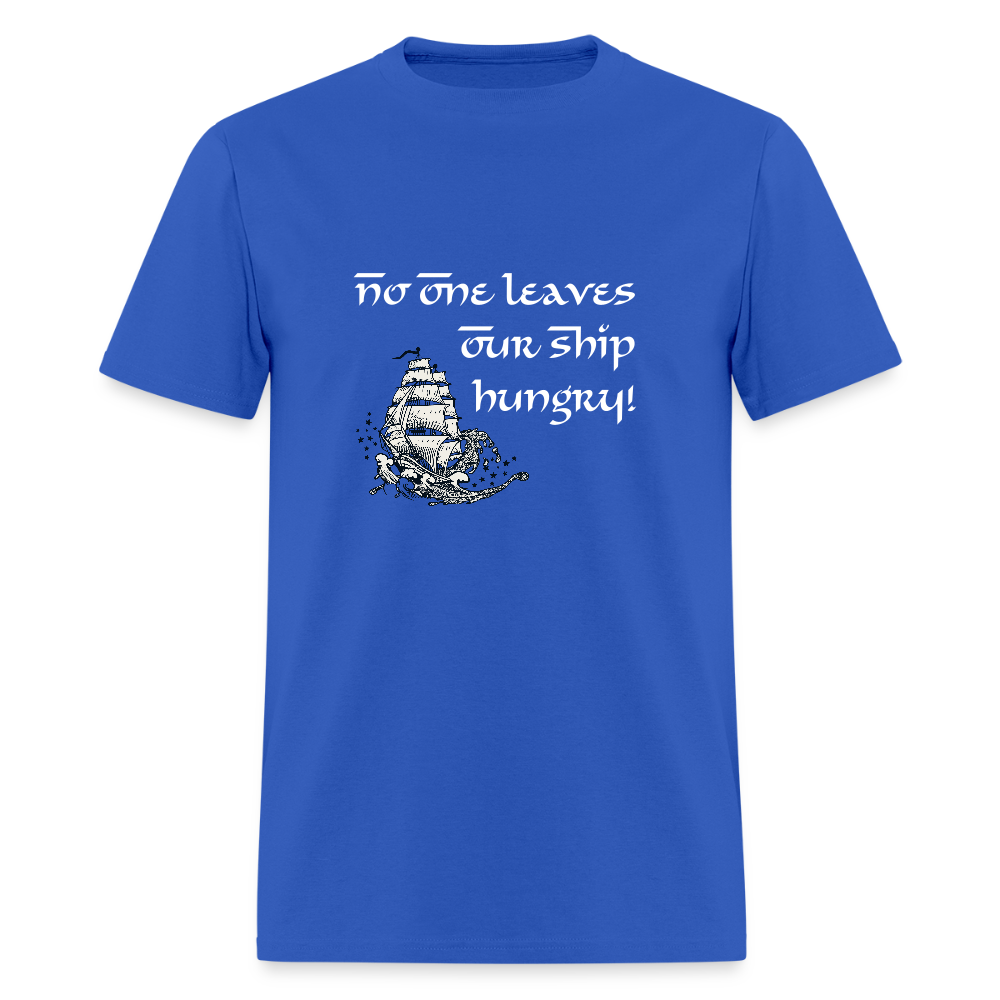 No One Leaves Our Ship Hungry Classic T-Shirt - royal blue