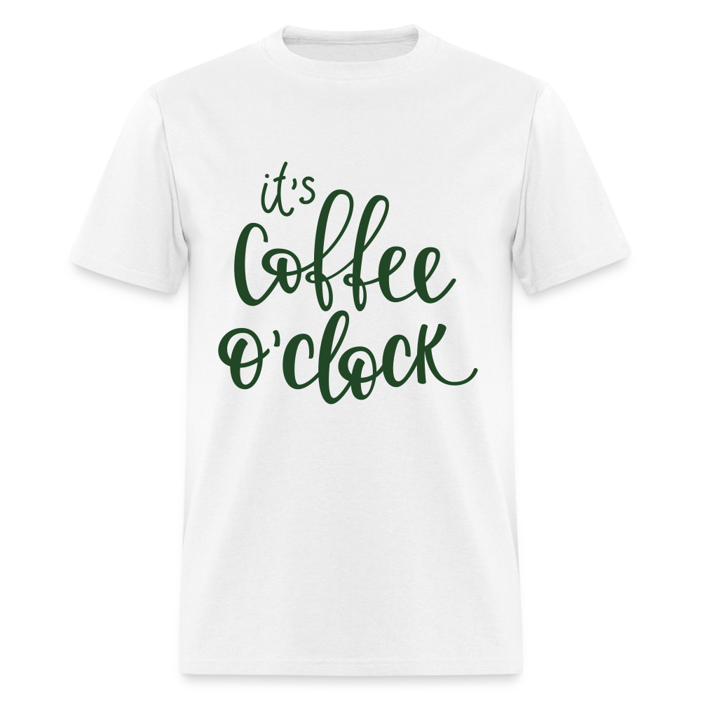 Coffee O'Clock Classic T-Shirt - white