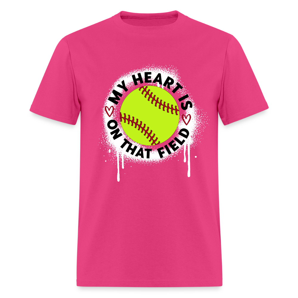 Heart on that field Classic T-Shirt - fuchsia