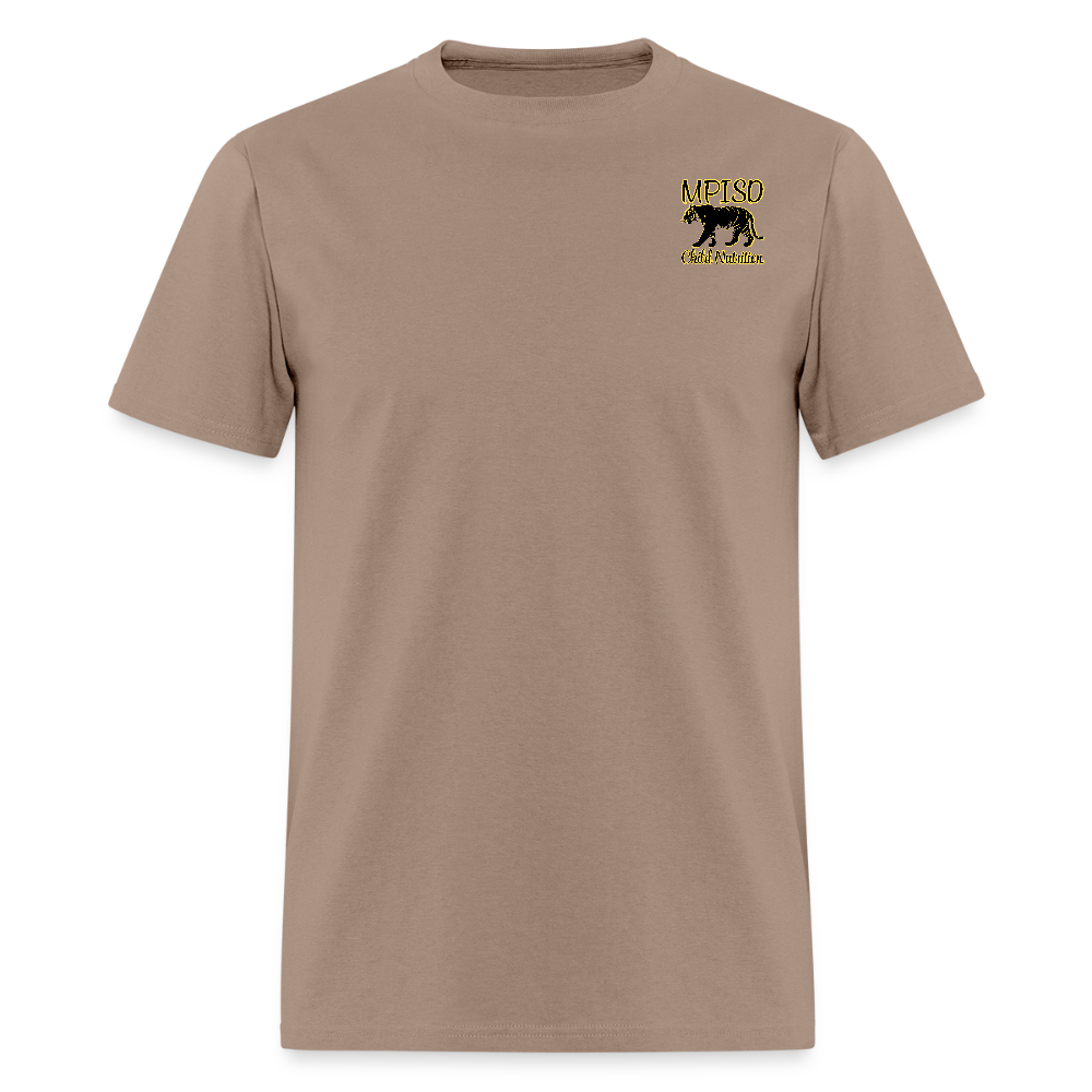 MPISD Child Nutrition LOGO & Motto T-Shirt | GILDAN 5000 - brown savana