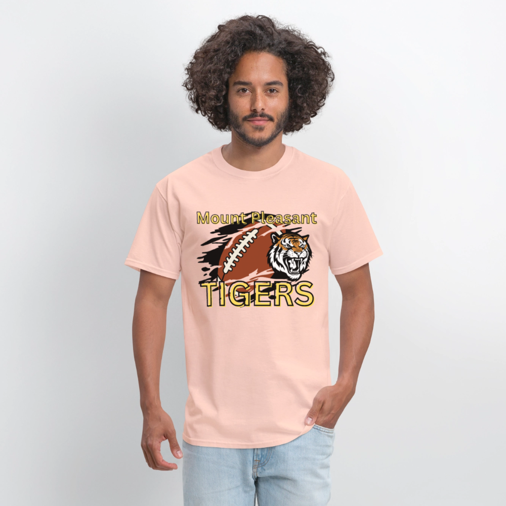 Mount Pleasant TIGERS Football T-Shirt | GILDAN 5000 - blush pink
