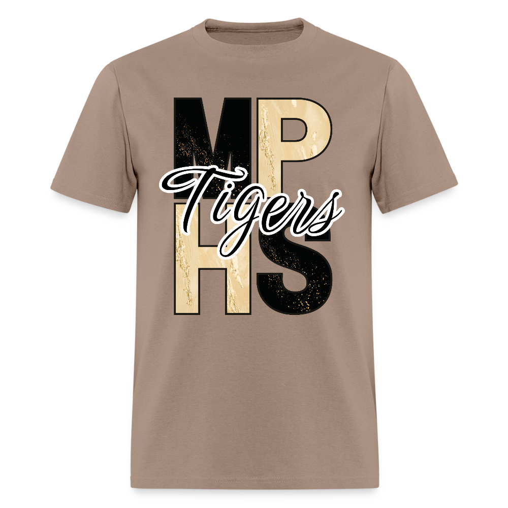 MPHS Block Black and Gold Classic T-Shirt - brown savana