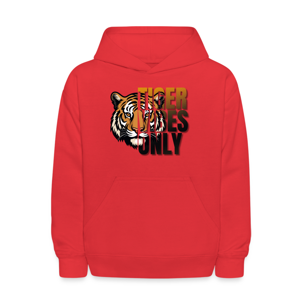 Kids' Tiger Vibes Only Hoodie - red