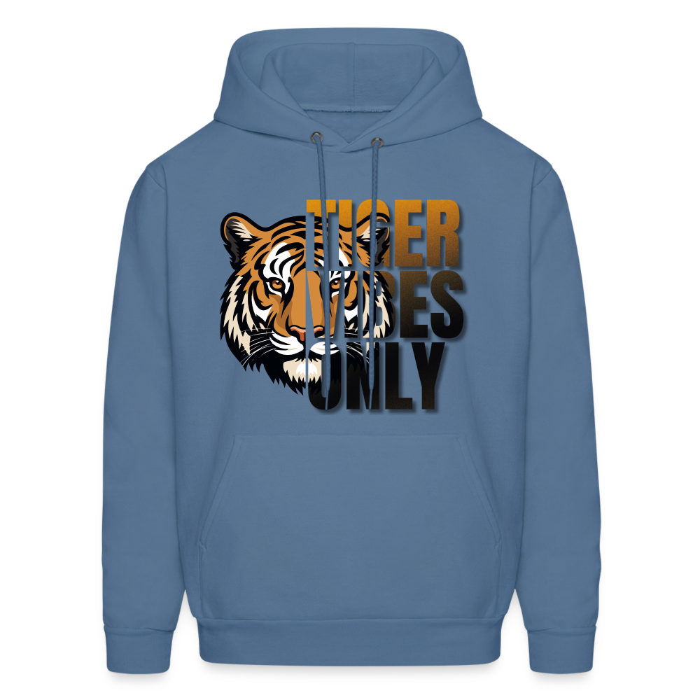 Tiger Vibes Only Adult Hoodie - denim blue