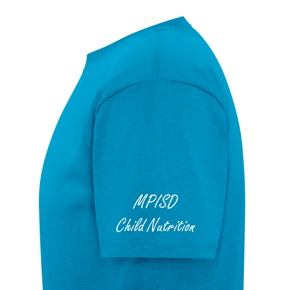 MP LOVE COOKIES- Child Nutrition T-Shirt | GILDAN 5000 - turquoise