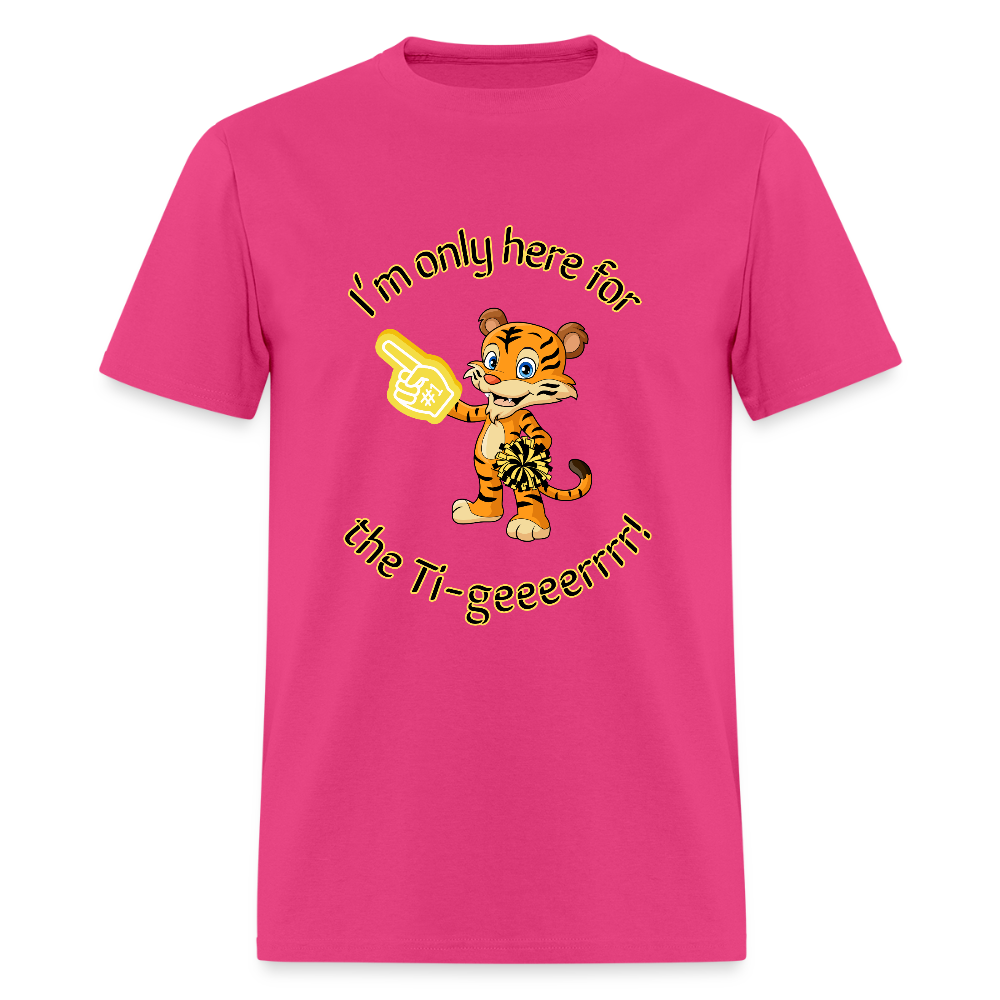 I'm only here for the GER!!! Adult T-Shirt | GILDAN 5000 - fuchsia