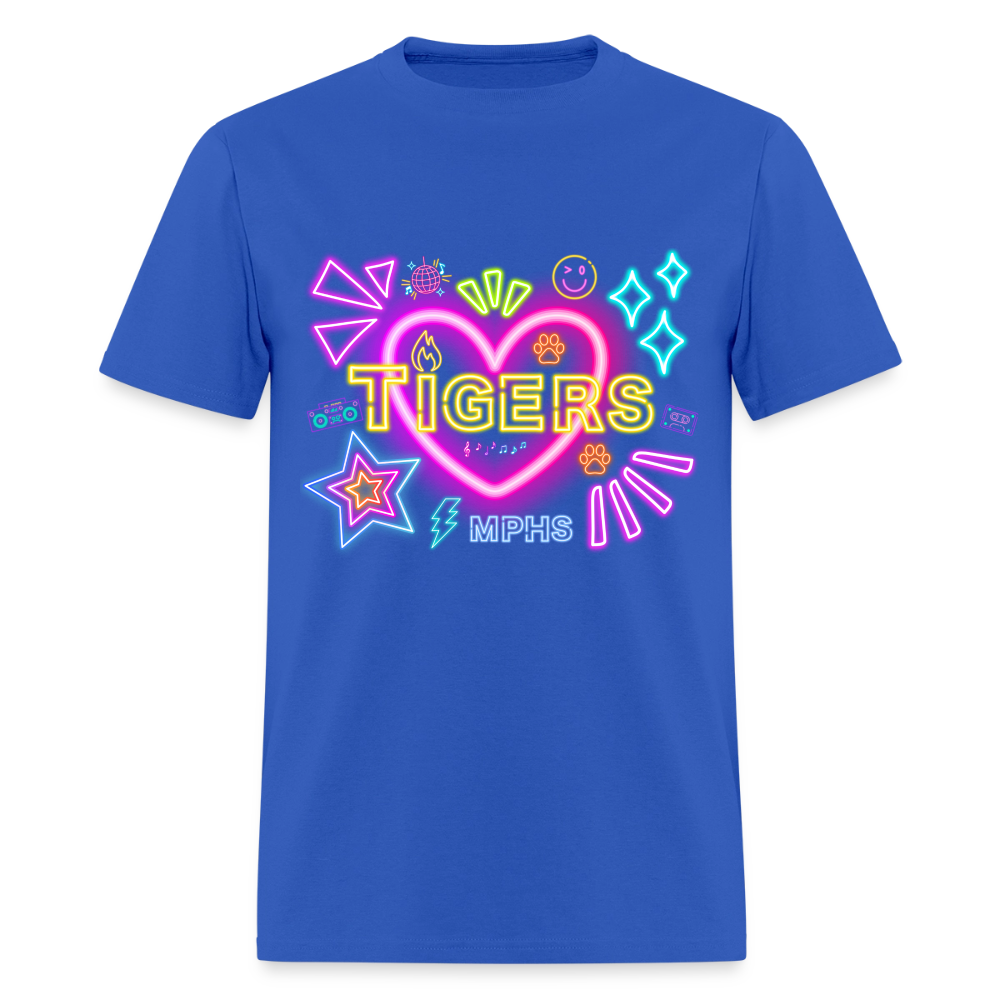NEON Tigers MPHS T-Shirt | GILDAN 5000 - royal blue