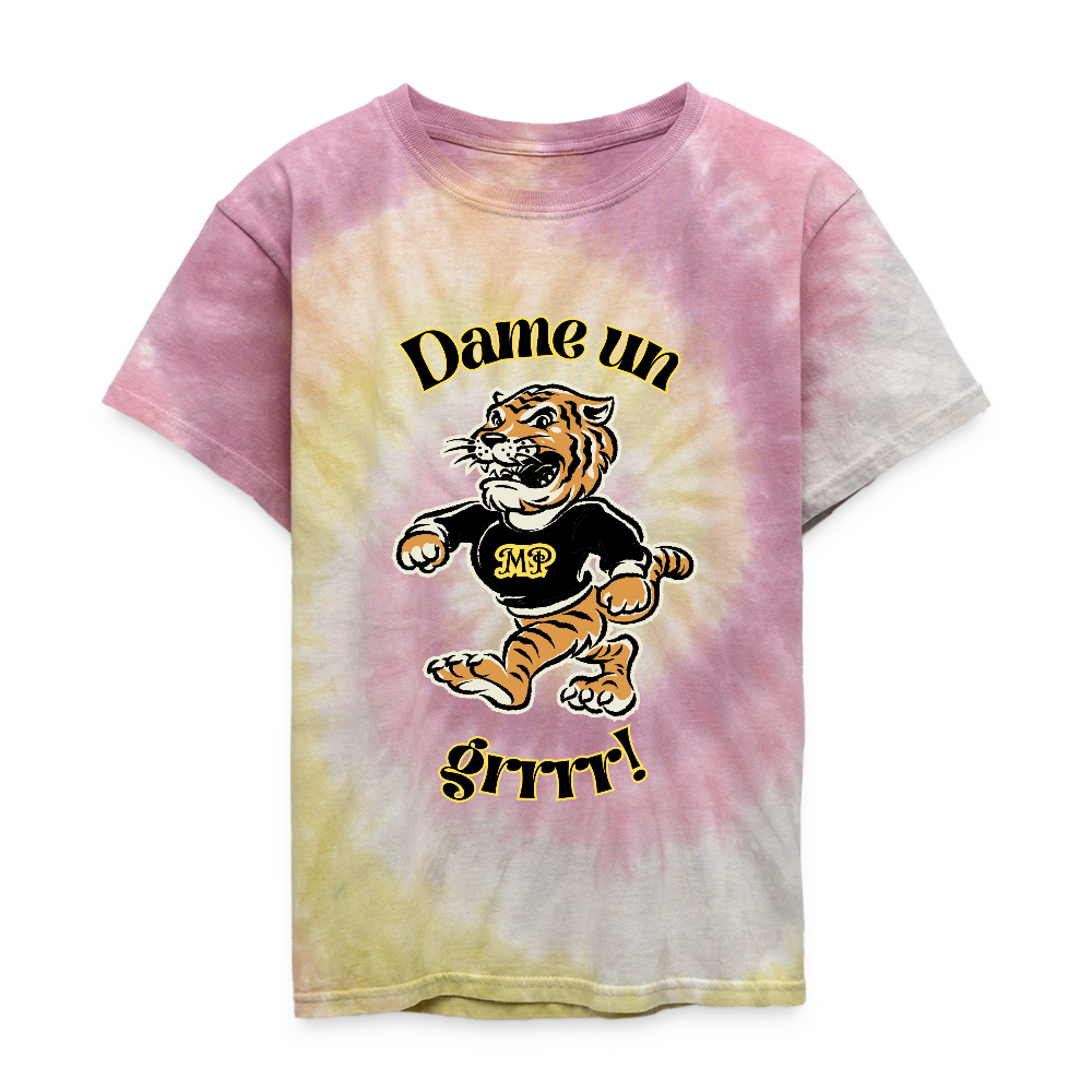 Dame Un Grr! Kid's Tie Dye T-Shirt - Desert Rose