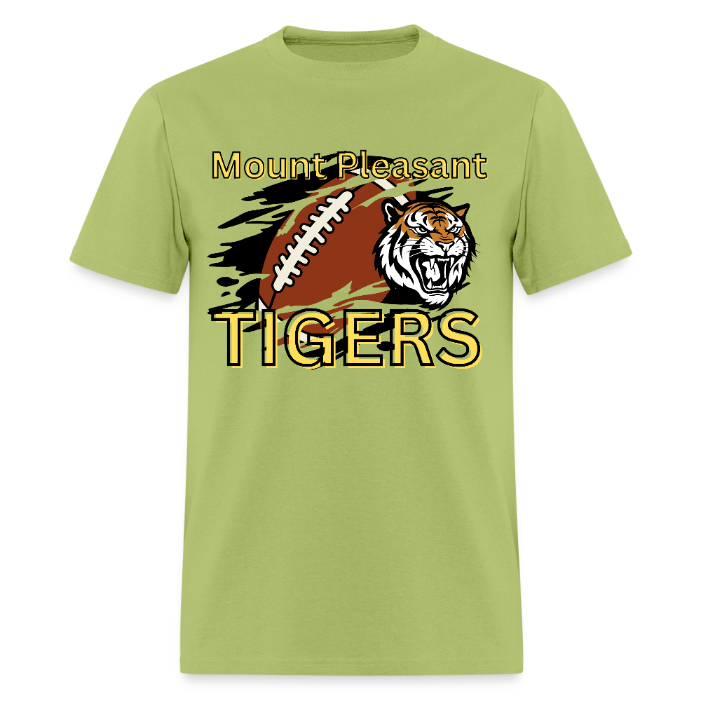Mount Pleasant TIGERS Football T-Shirt | GILDAN 5000 - kiwi