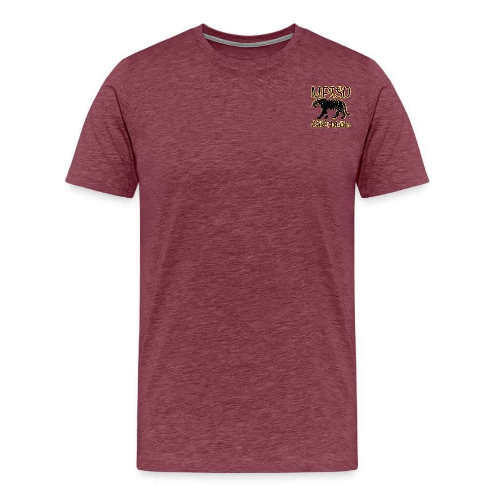 Child Nutrition Logo & Motto Premium T-Shirt - heather burgundy