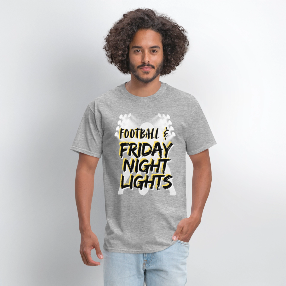 Football & Friday Night Lights T-Shirt | GILDAN 5000 - heather gray