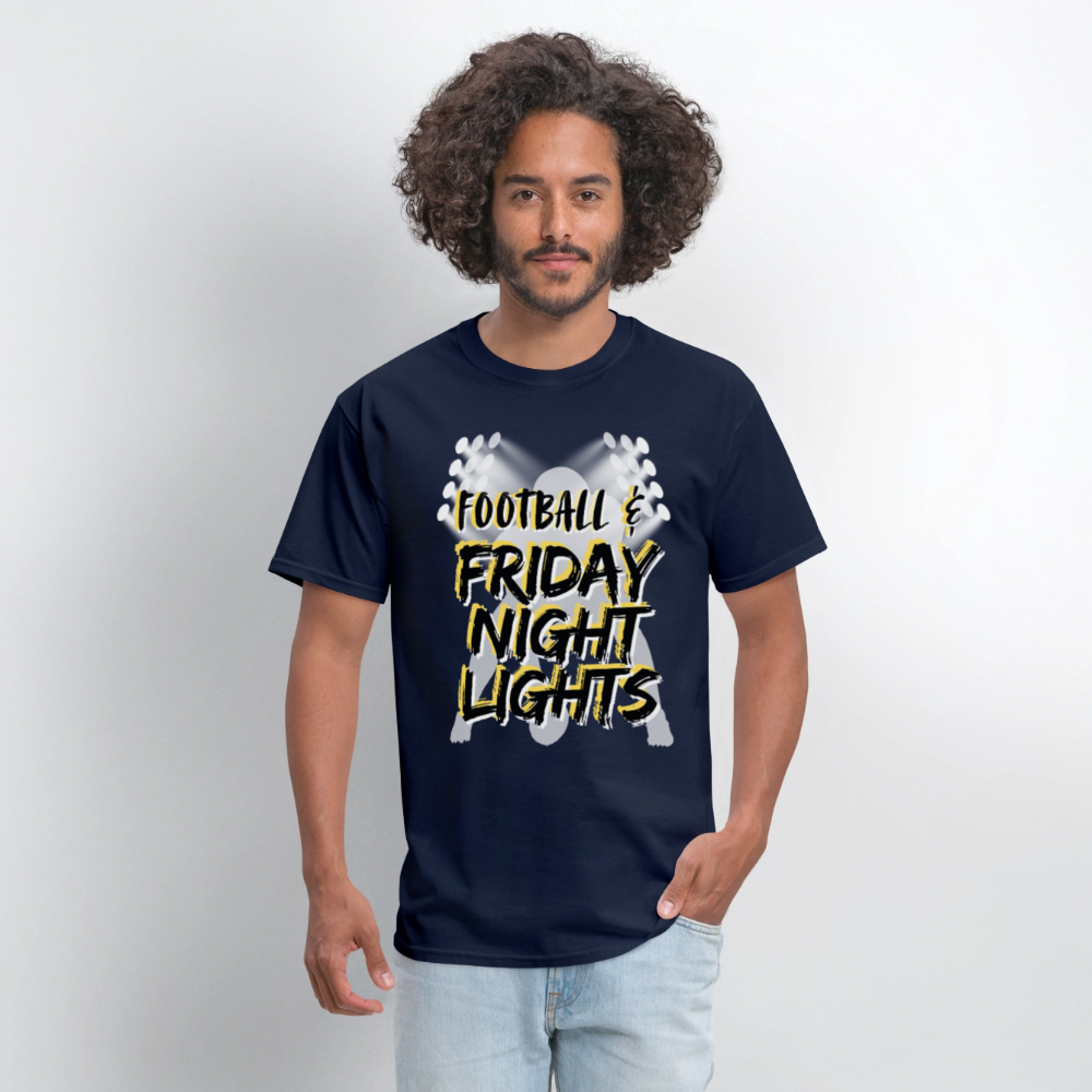 Football & Friday Night Lights T-Shirt | GILDAN 5000 - navy