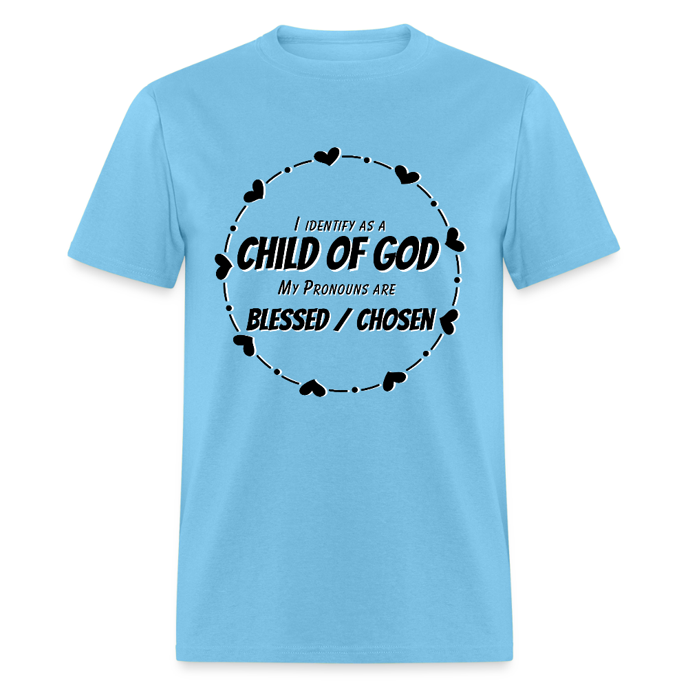 Identify as a Child of God Classic T-Shirt - aquatic blue