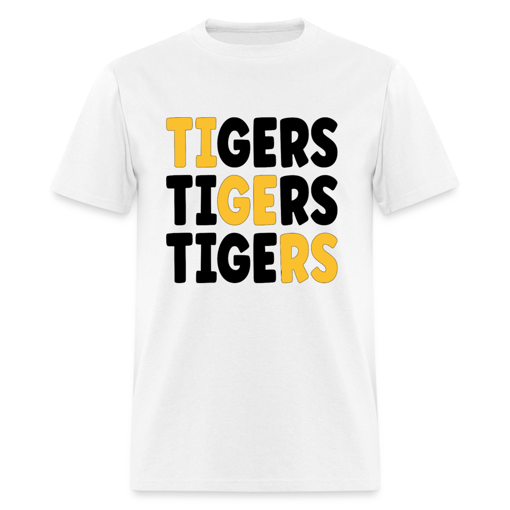 Tigers x 4 Unisex Classic T-Shirt - white