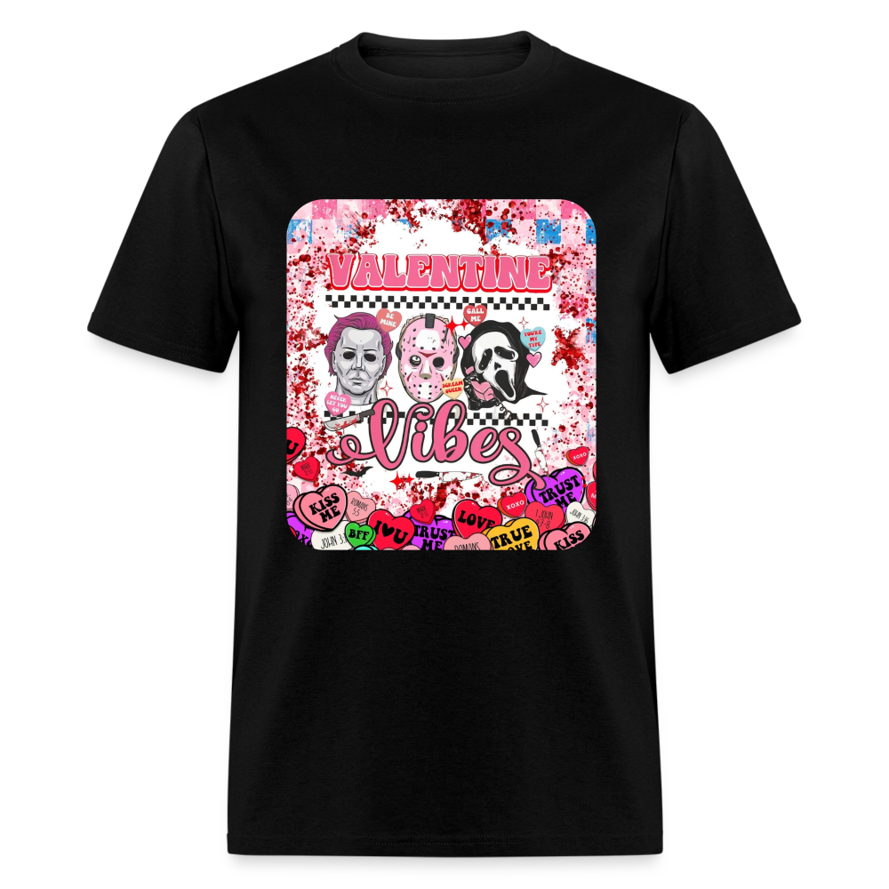 Valentine Vibes Unisex Classic T-Shirt - black