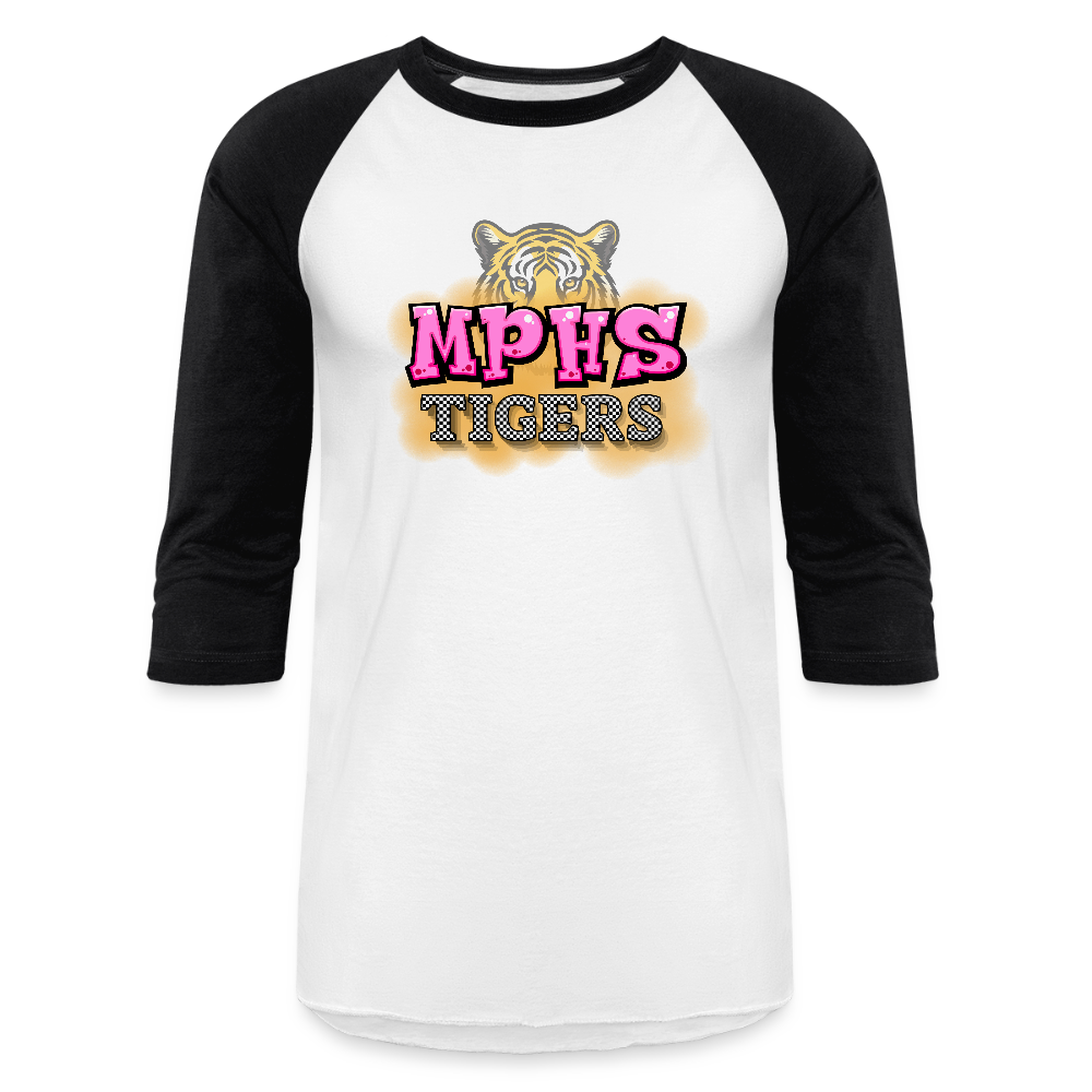 MPHS Tigers Graffiti Baseball T-Shirt - white/black