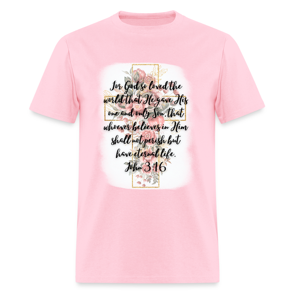 John 3:16 Cross Classic T-Shirt - pink