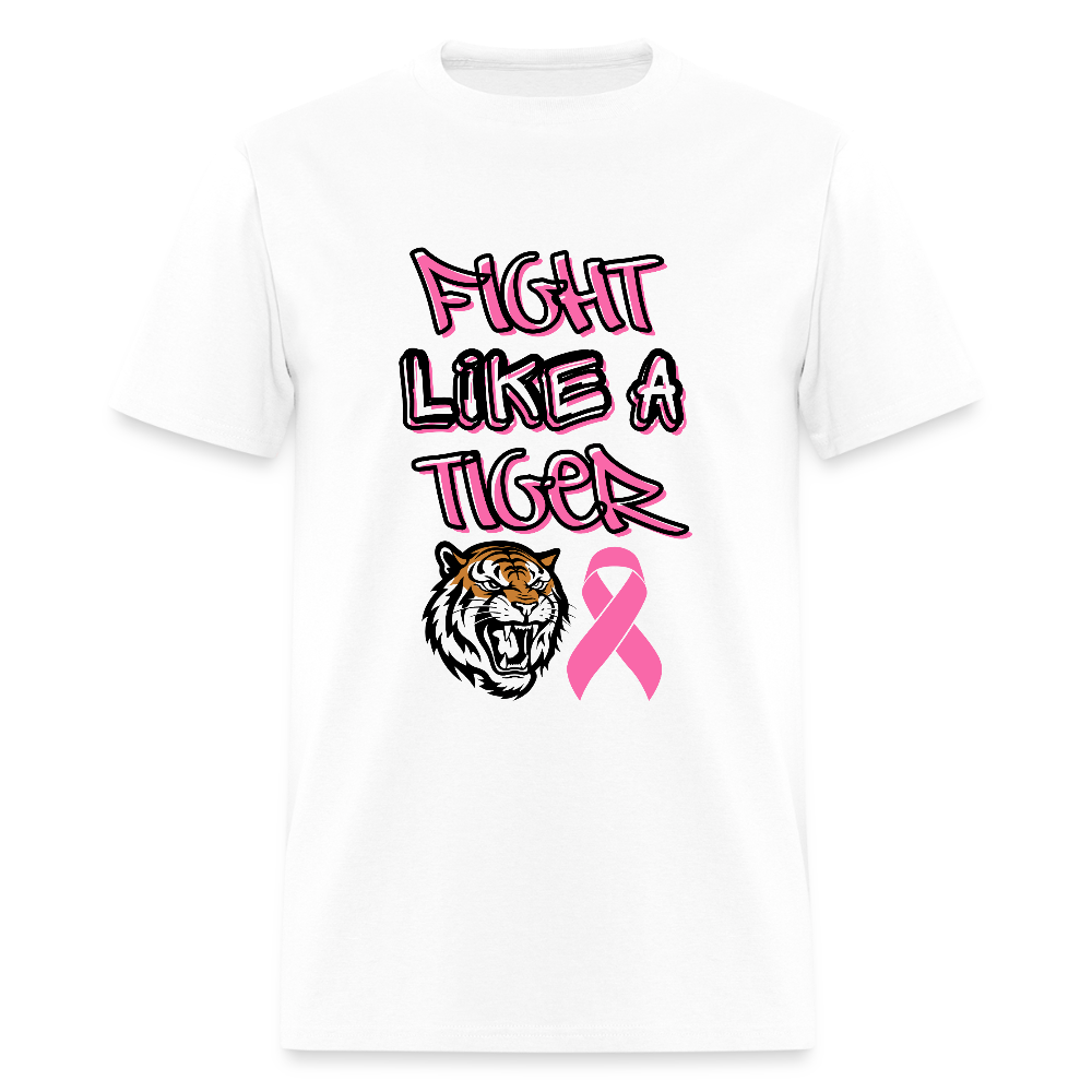 Fight Like a Tiger T-Shirt | GILDAN 5000 - white