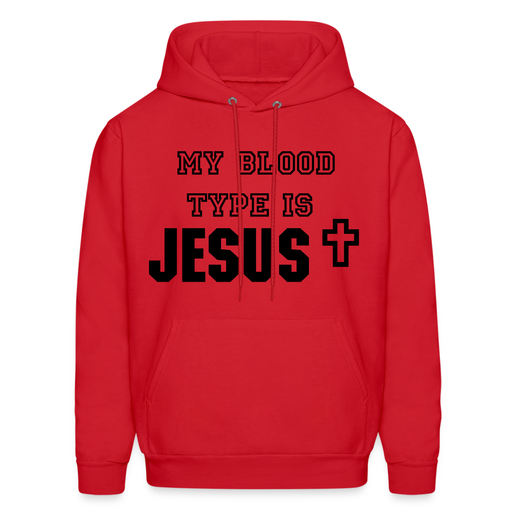 Blood type Hoodie - red