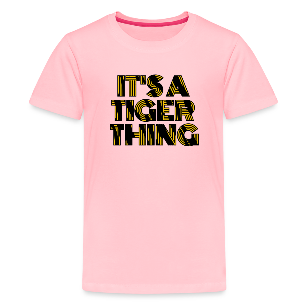 It's A Tiger Thing Kids T-Shirt - pink